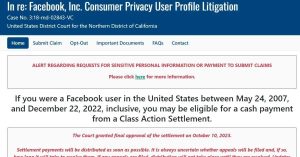 facebook settlement checks status 1