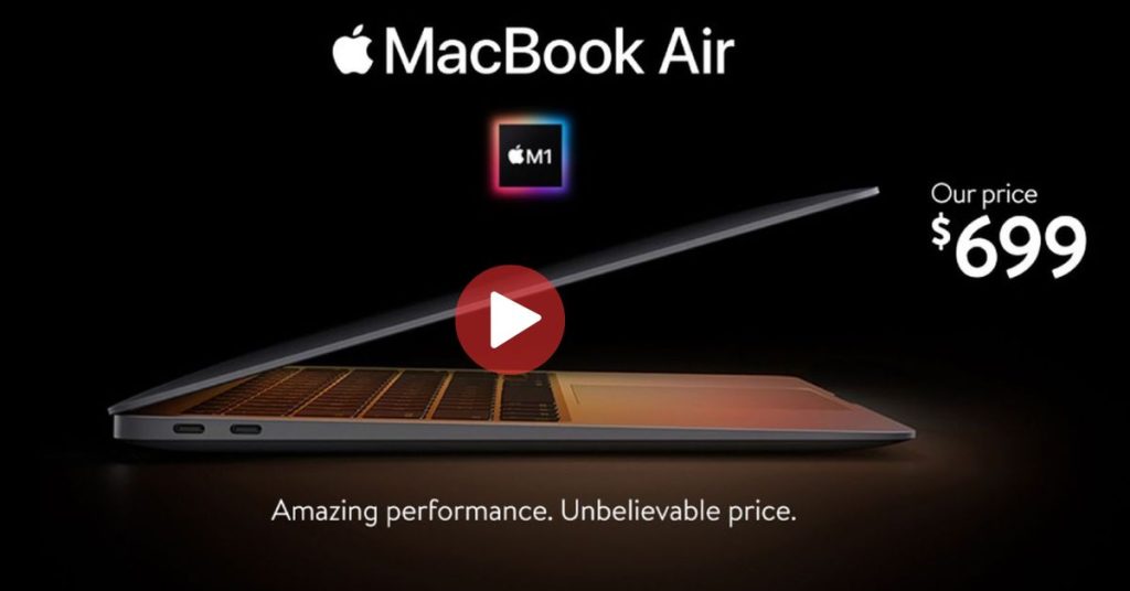 Walmart starts selling MacBook Air with M1 chip