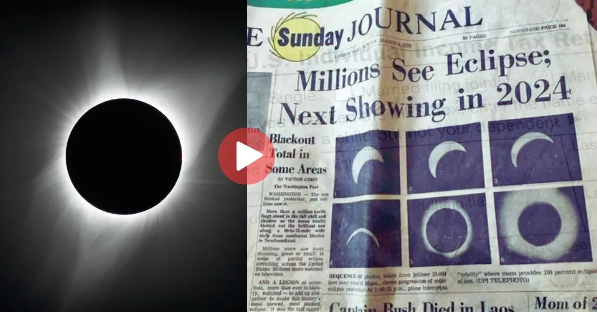 Ohio newspaper from 1970 forecasting this years April 8 solar eclipse