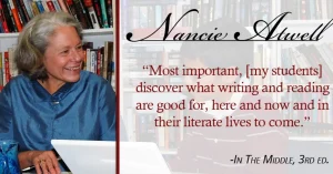 Nancie Atwell Quotes for her students